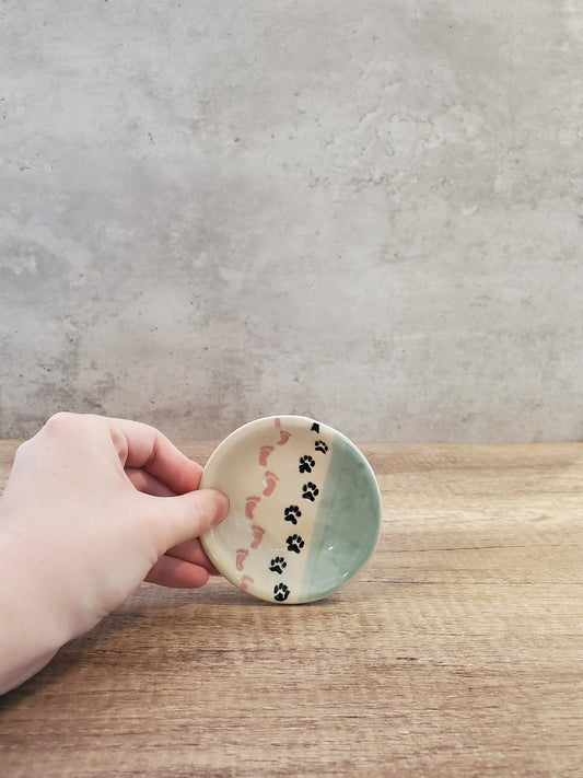 Mini Round Foot Print Dish