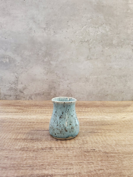 Light Blue Speckled Vase